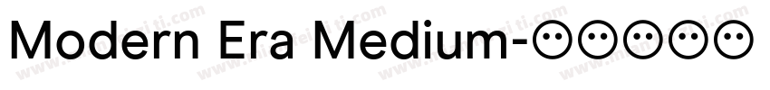 Modern Era Medium字体转换